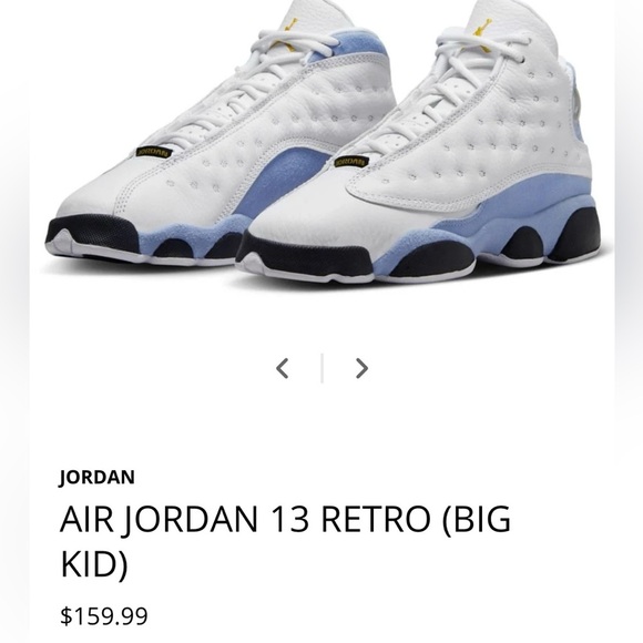 Nike Other - Air Jordan 13 Retro Blue/Grey 6Y